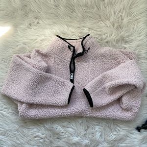 Light pink VS quarter zip fleece